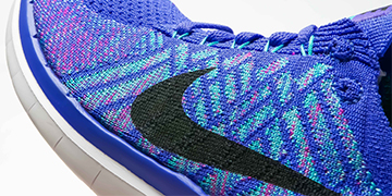 Fly knitting shoe fabric cutting