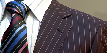 high-end stripes suit