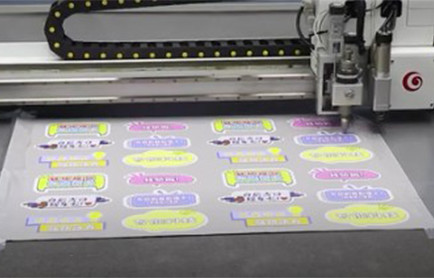 self-adhesive stickers cutting