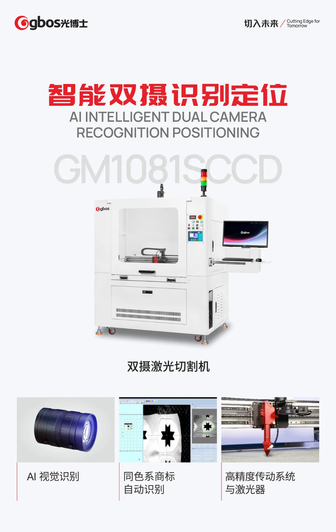 新GM100CD广告,展示了最新的功能和设计。